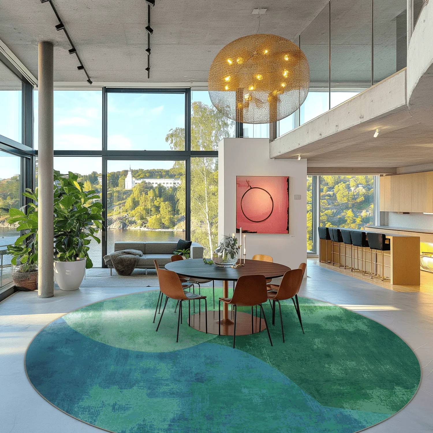 Tapete redondo - Lazio (verde)