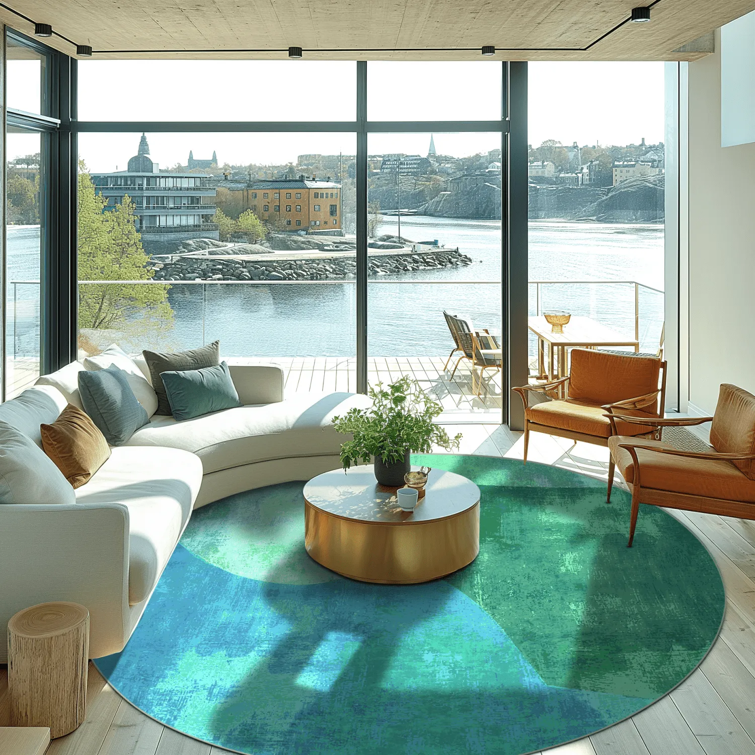 Tapete redondo - Lazio (verde)