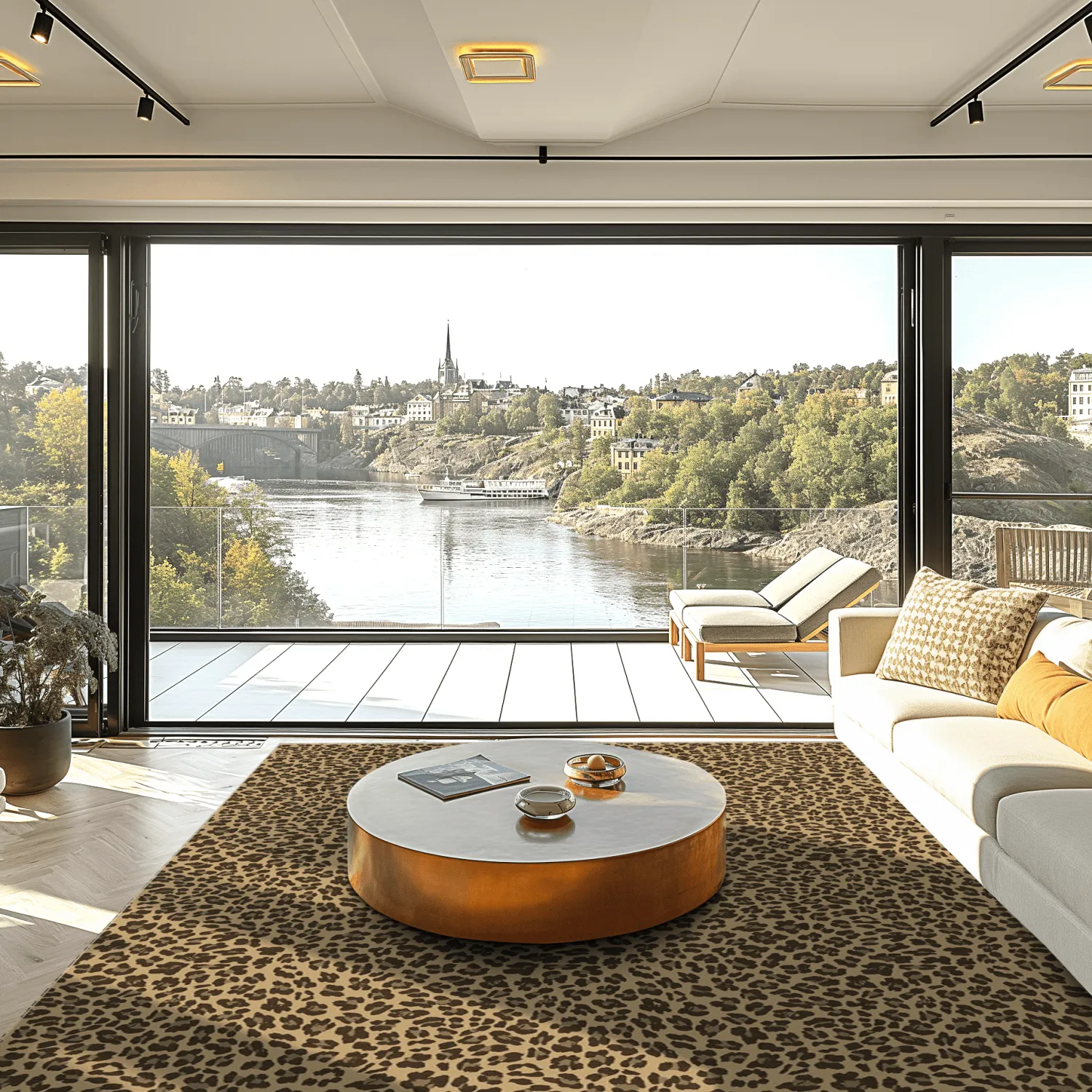 Tapete Wilton - Leopard (marrom)