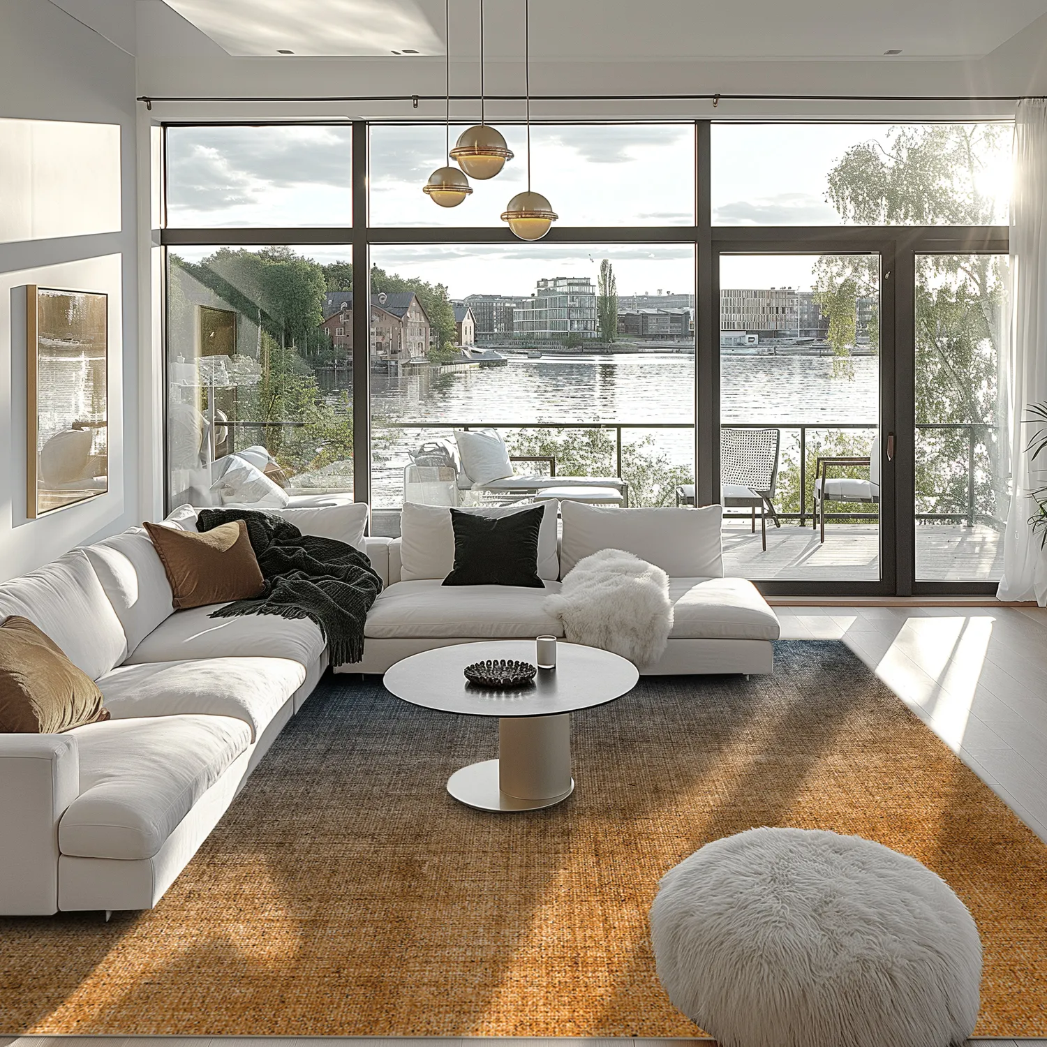 Tapete Wilton - Librilla (marrom/azul)