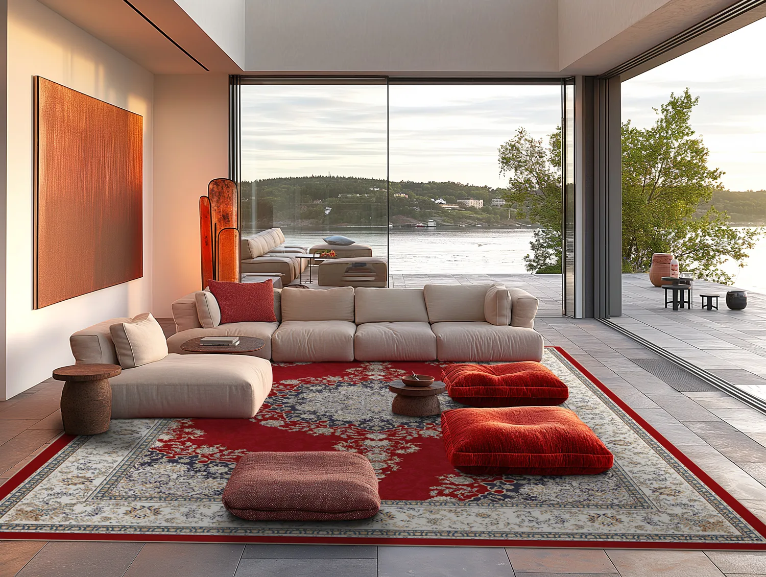 Tapete Wilton - Lice (vermelho/multicolorido)