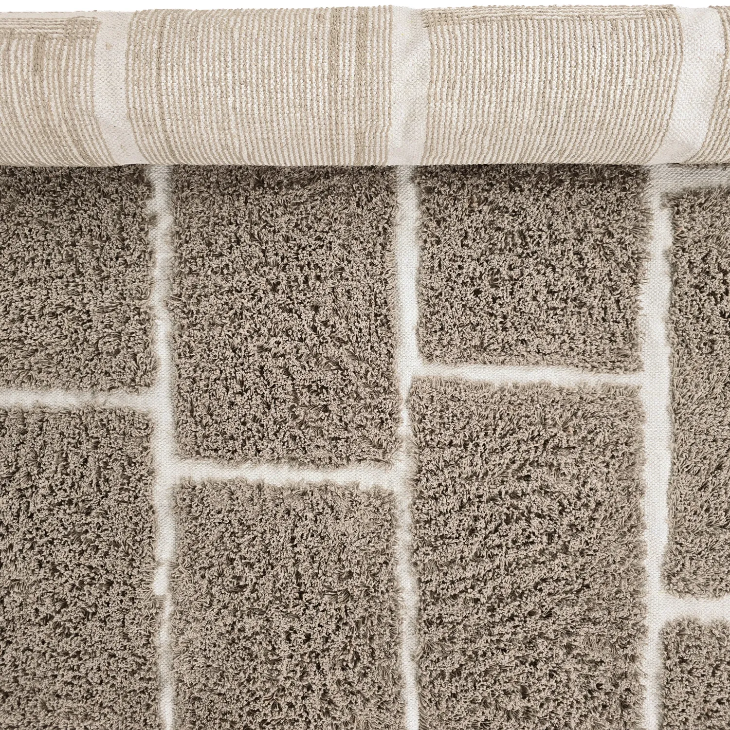 Tapetes felpudos - Lindley Natural Cotton Shaggy (taupe/siva)