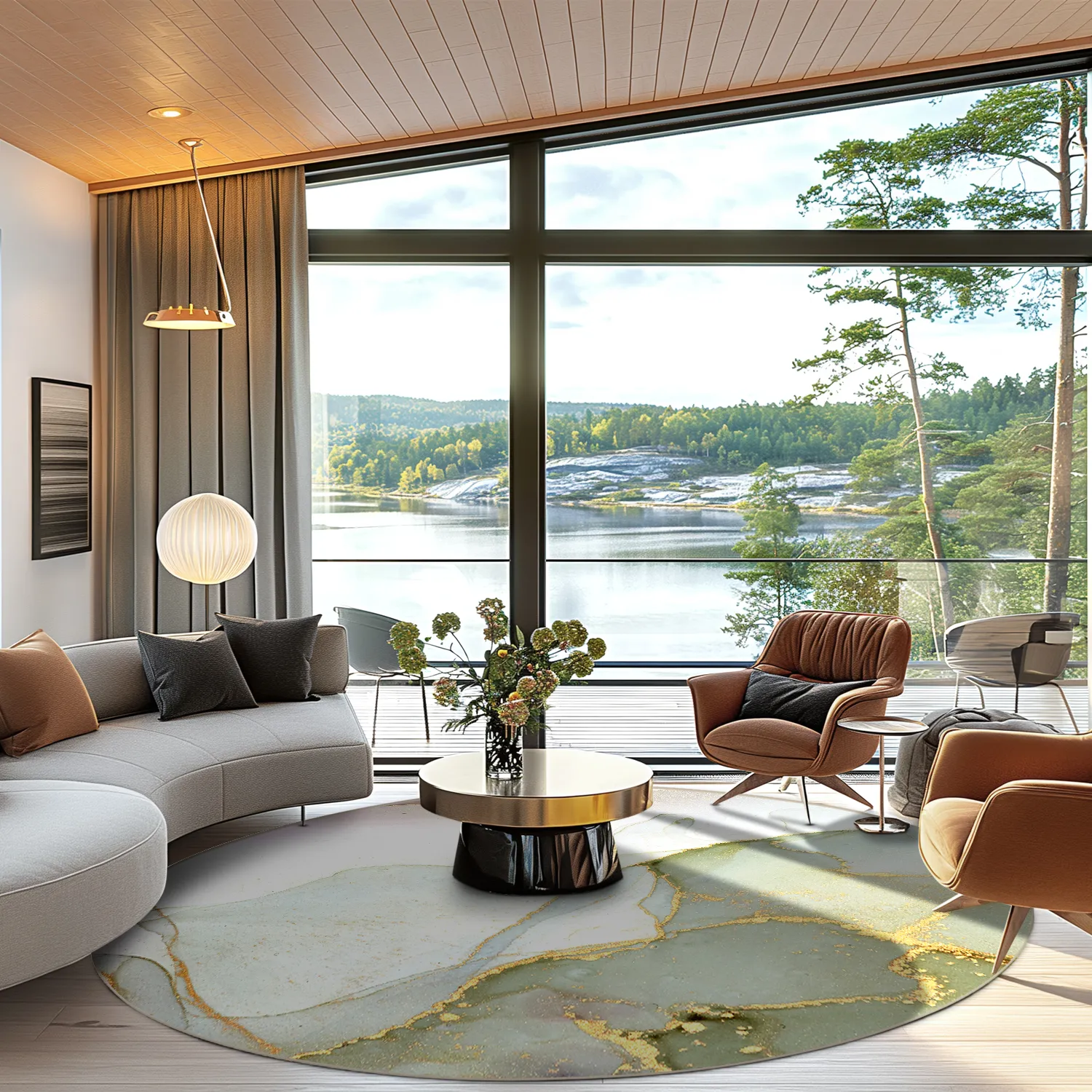 Tapete redondo - Livata (multicolorido)