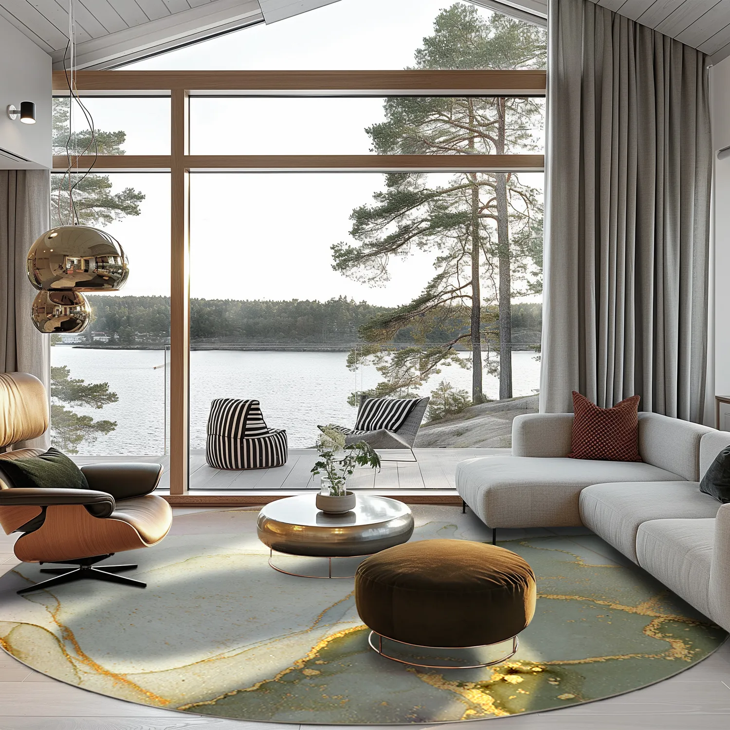 Tapete redondo - Livata (multicolorido)