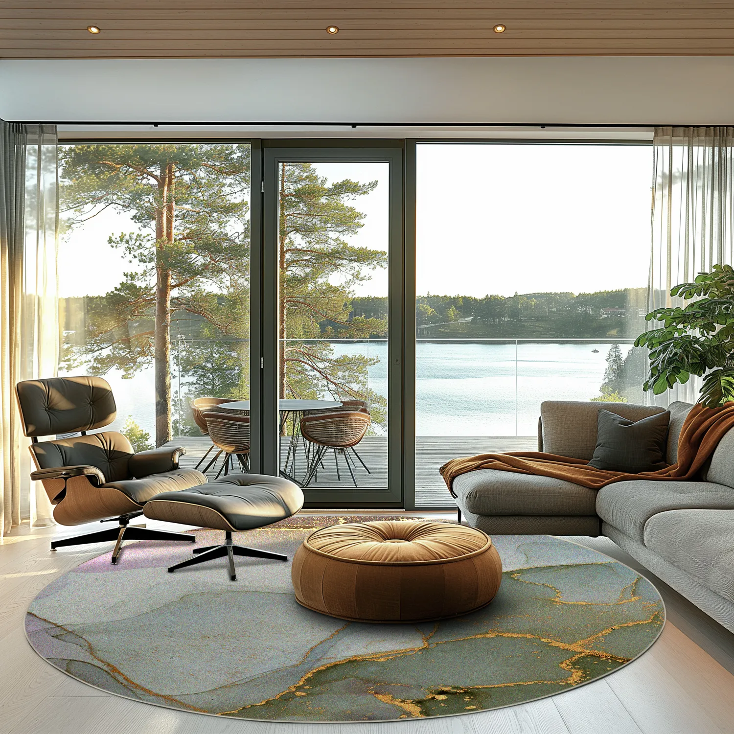 Tapete redondo - Livata (multicolorido)