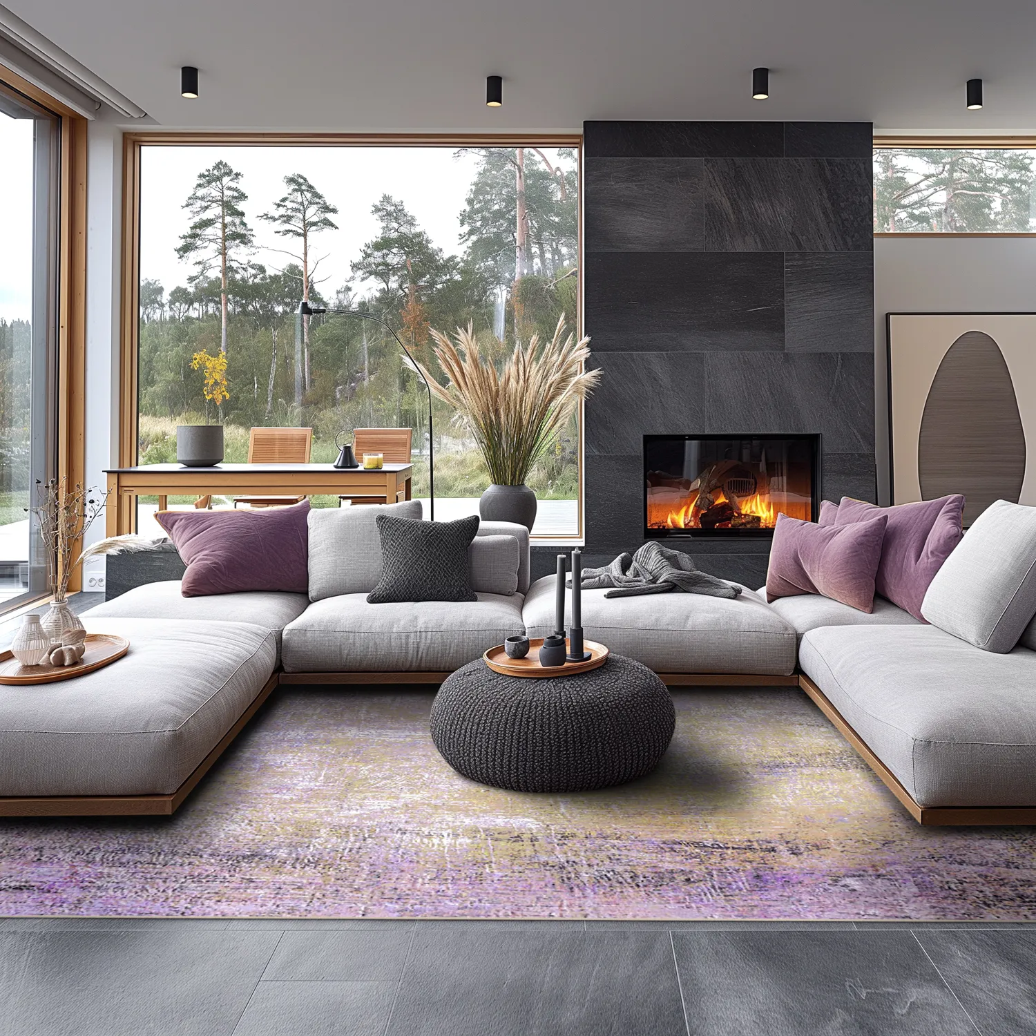 Tapete Wilton - Loures (roxo)