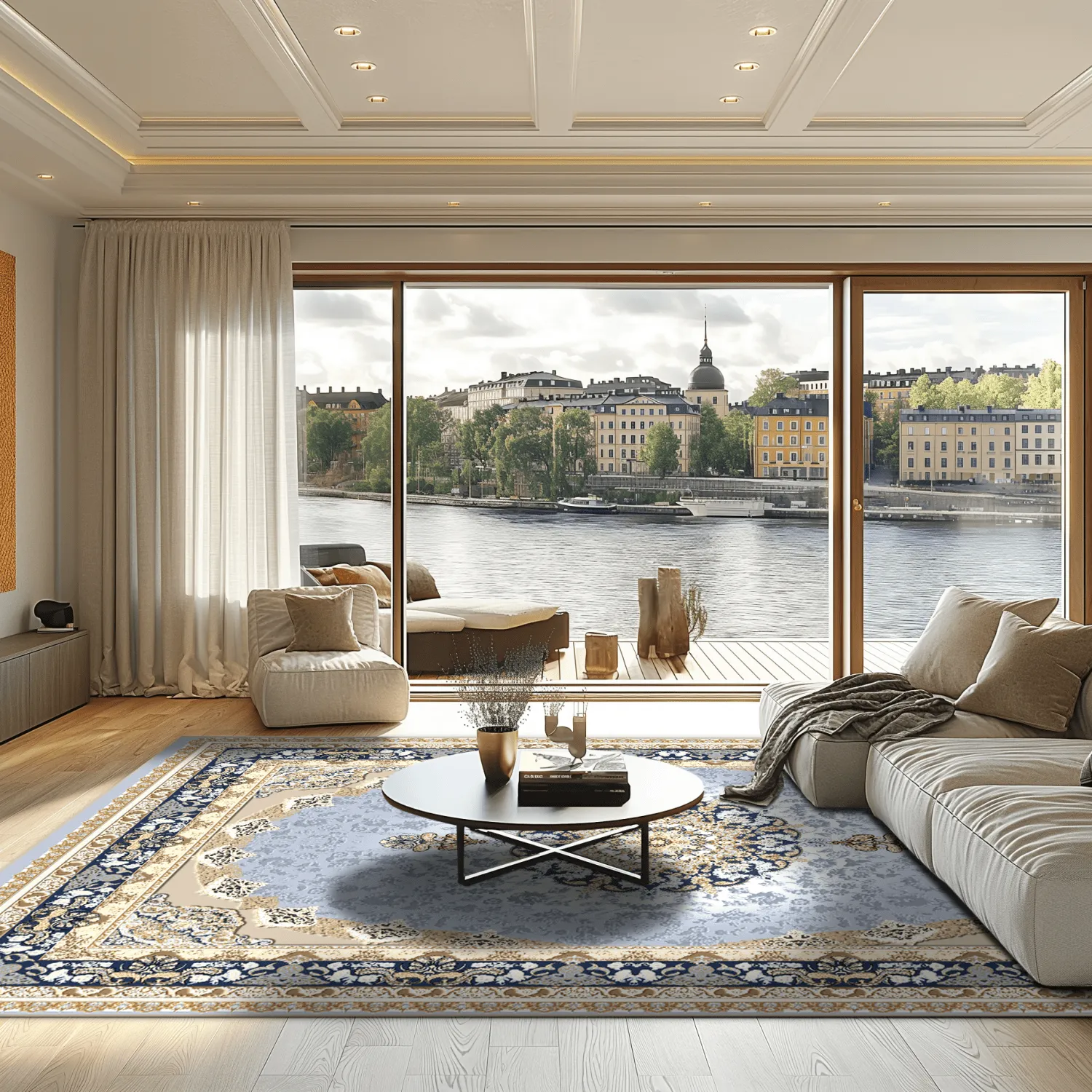 Tapete Wilton - Lukla (azul)