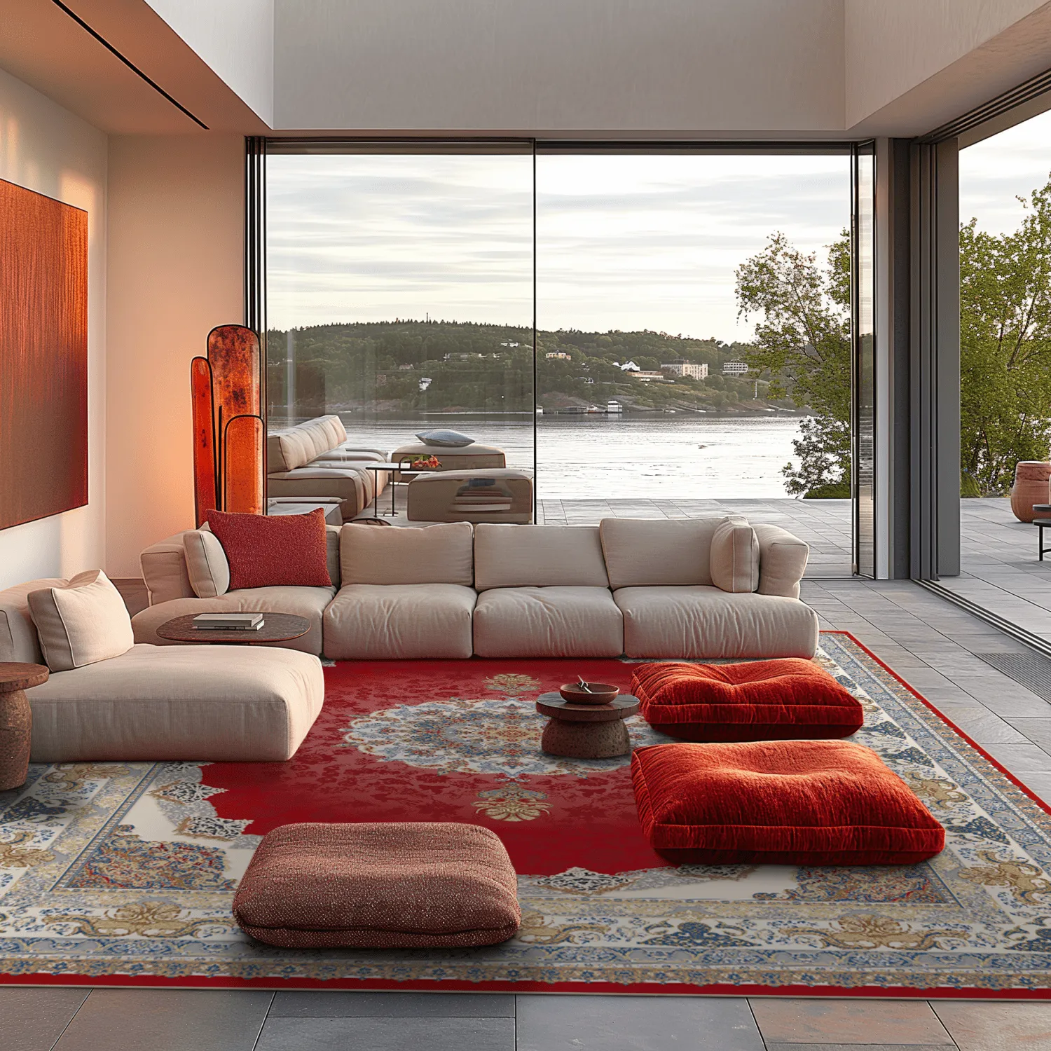 Tapete Wilton - Lukla (vermelho)