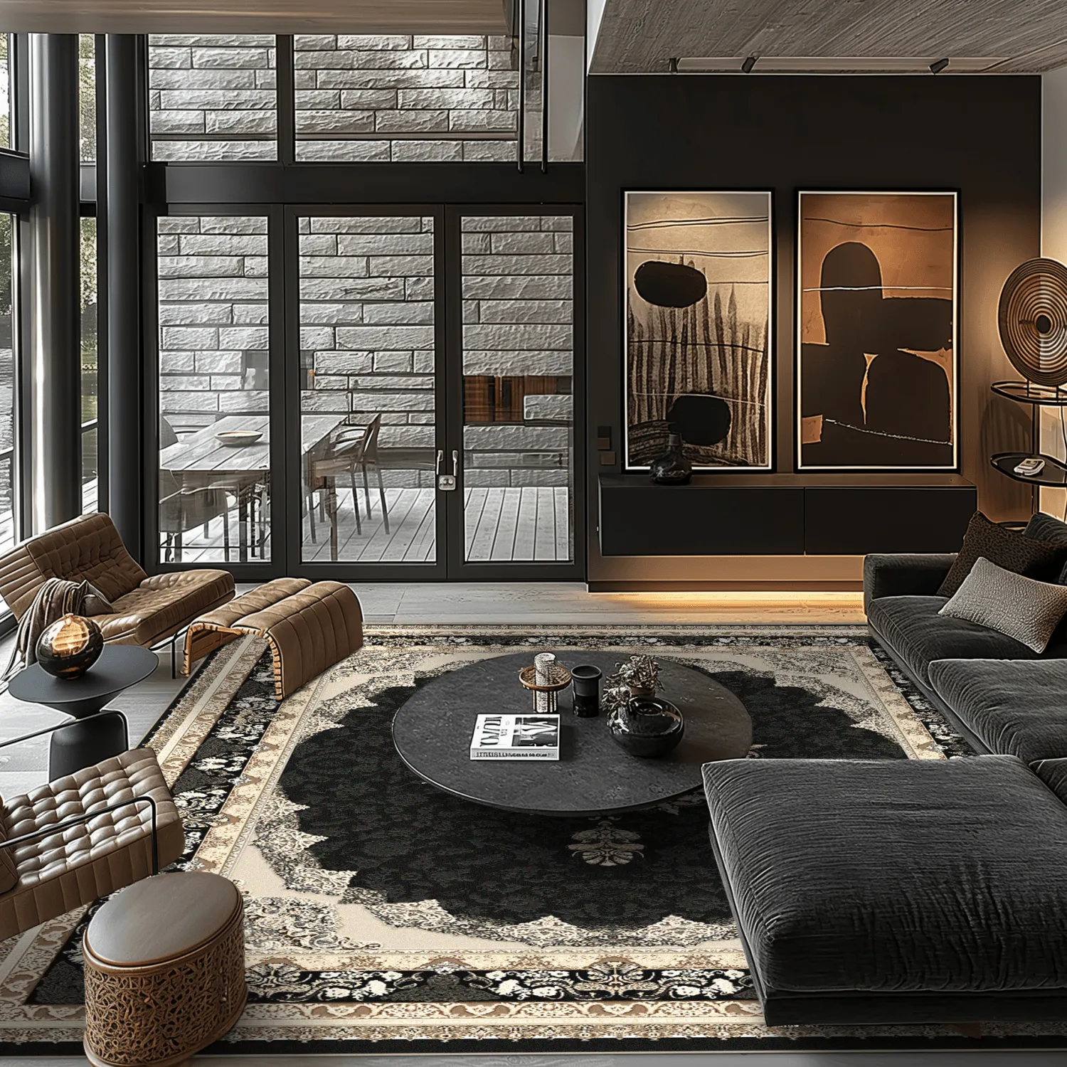 Tapete Wilton - Lukla (preto)