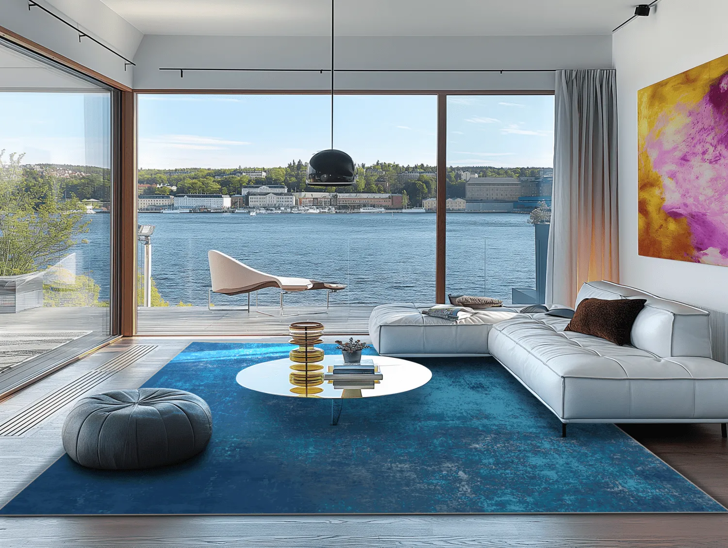 Tapete Wilton - Lynton (azul escuro)