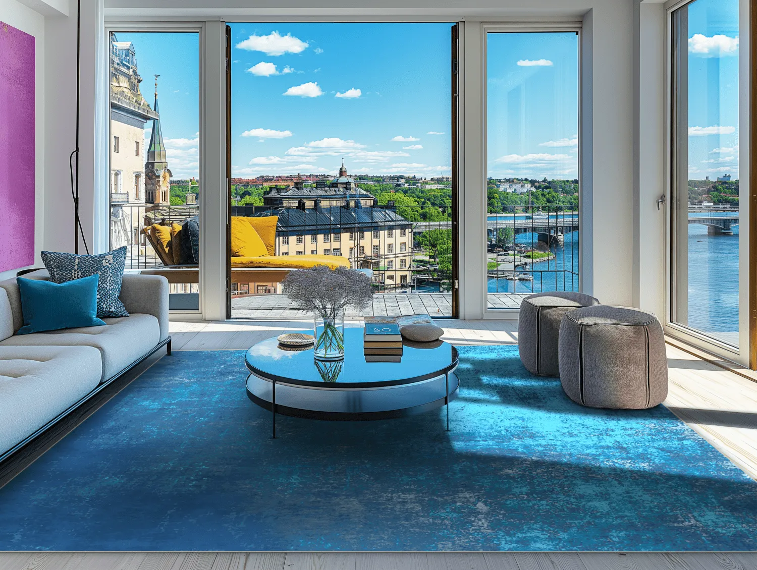 Tapete Wilton - Lynton (azul escuro)