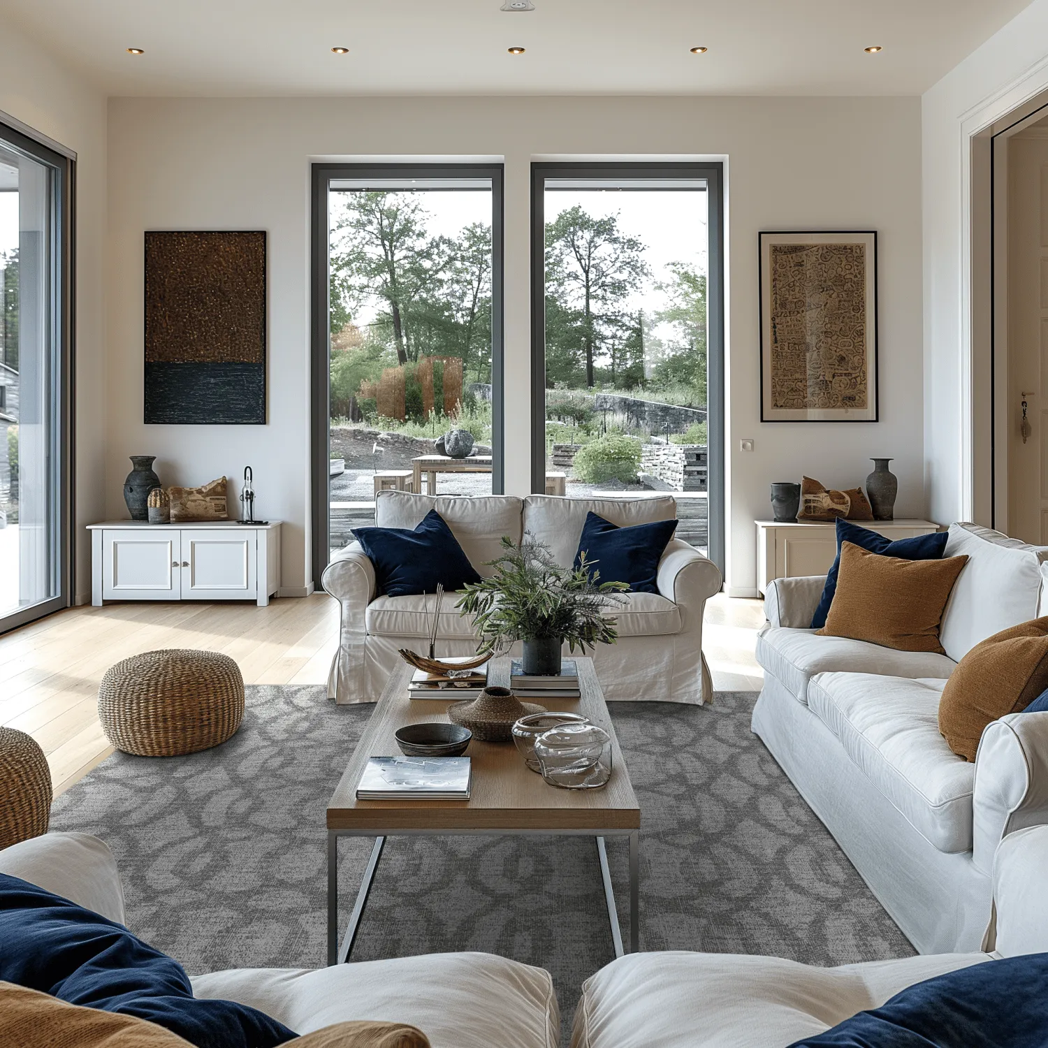 Tapete Wilton - Manouba (cinza)