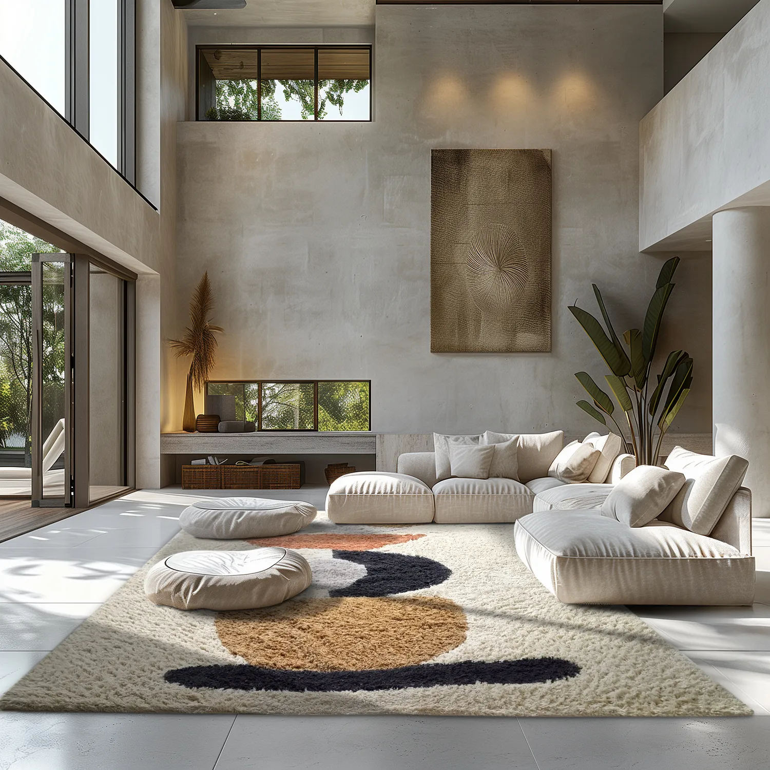 Tapetes felpudos - Mantona Natural Cotton Shaggy (multi)