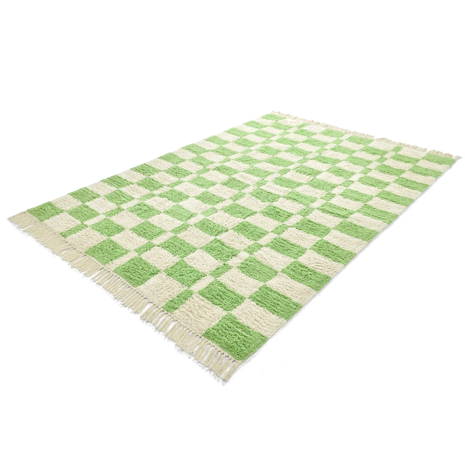 Tapetes felpudos - Maranello Natural Cotton Shaggy (verde)