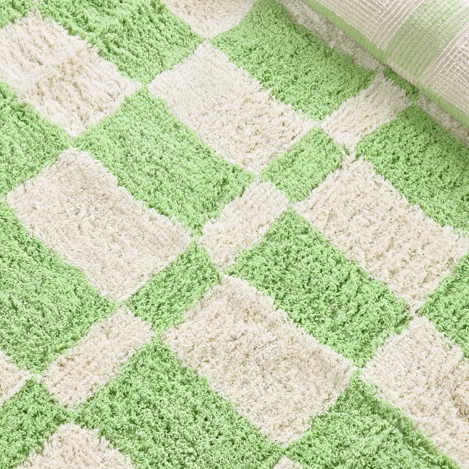 Tapetes felpudos - Maranello Natural Cotton Shaggy (verde)