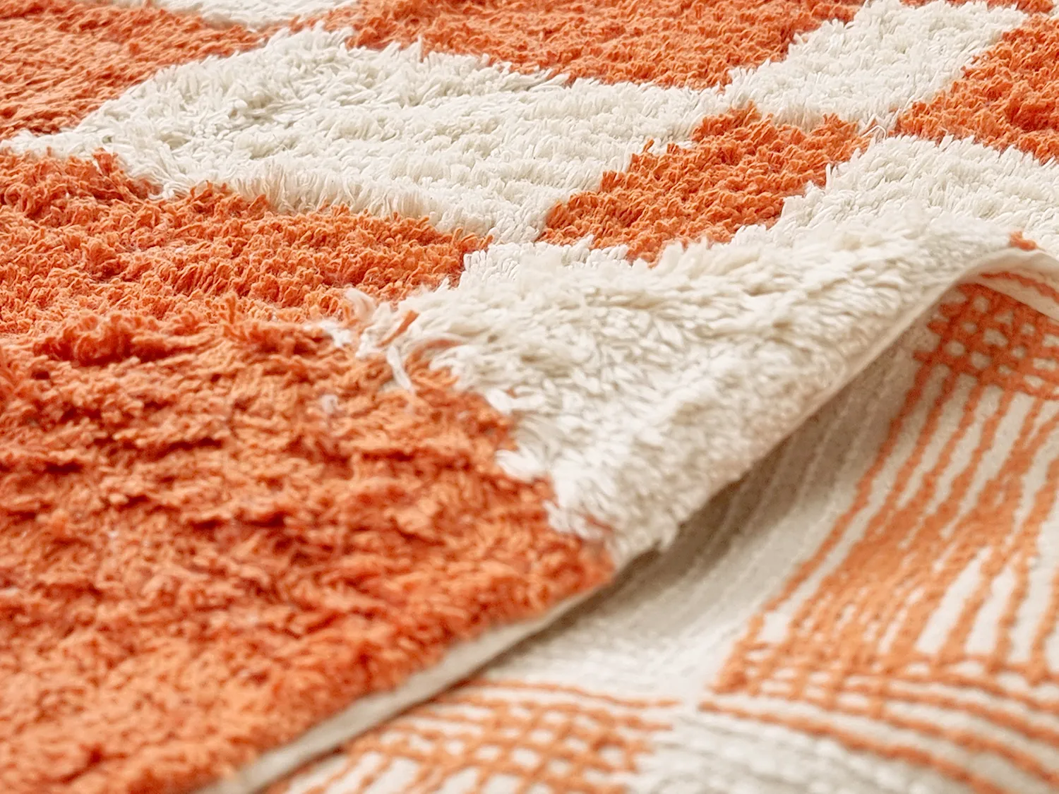 Tapetes felpudos - Maranello Natural Cotton Shaggy (laranja)