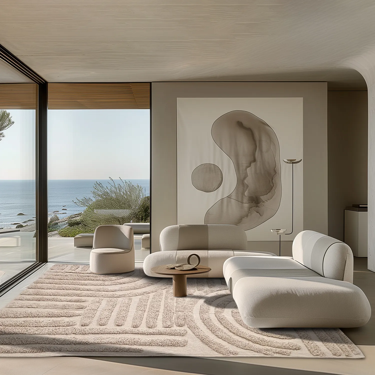 Tapetes felpudos - Margo Natural Cotton Shaggy (bege)