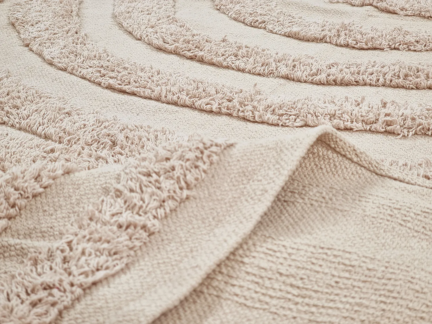 Tapetes felpudos - Margo Natural Cotton Shaggy (bege)
