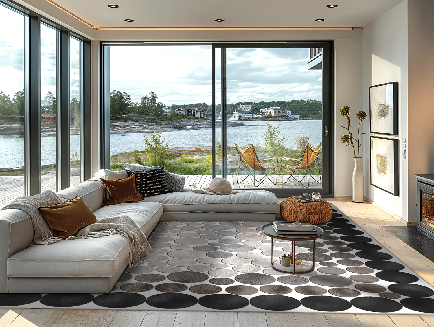 Tapete Wilton - Marineo (cinza)