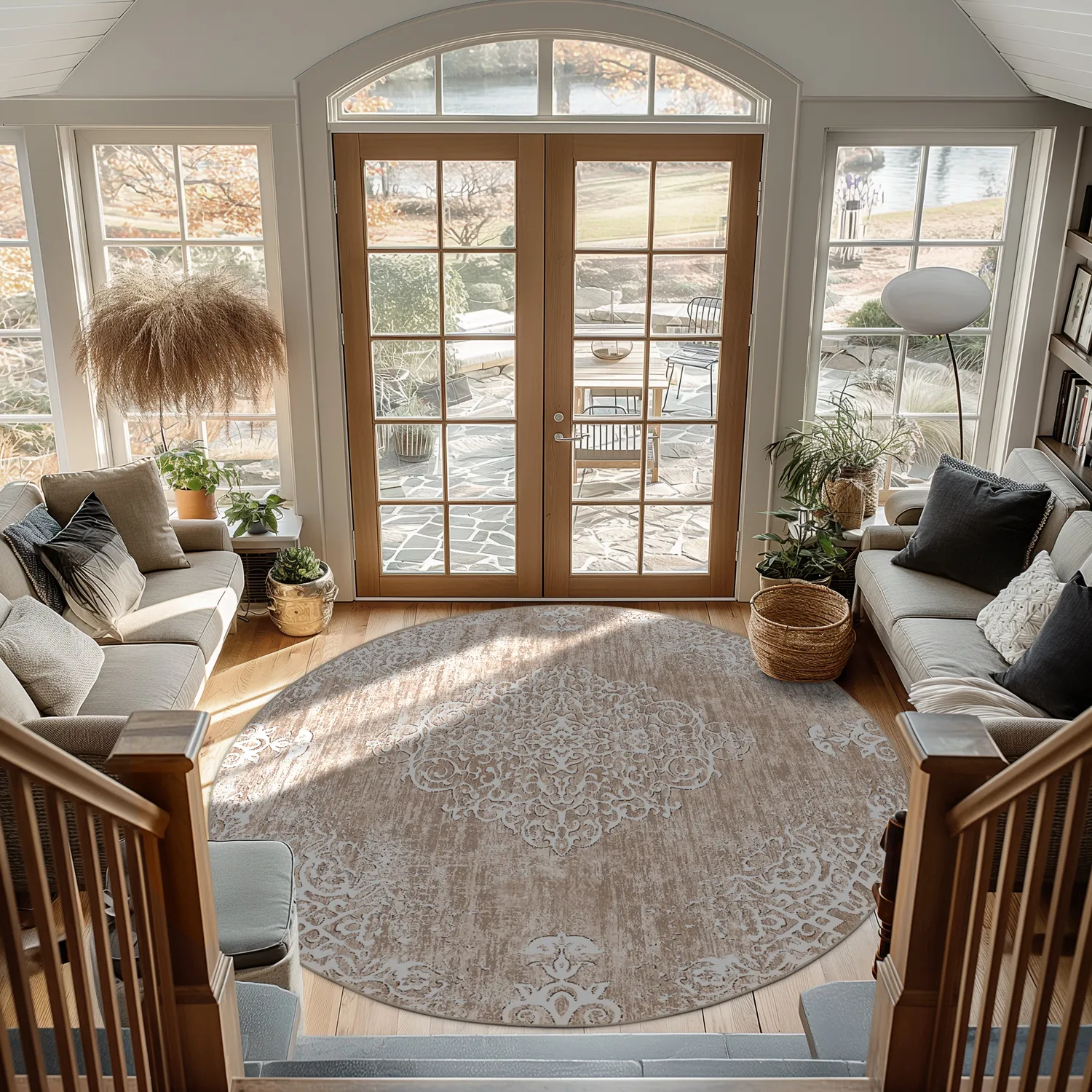 Tapete redondo - Milazzo (bege)