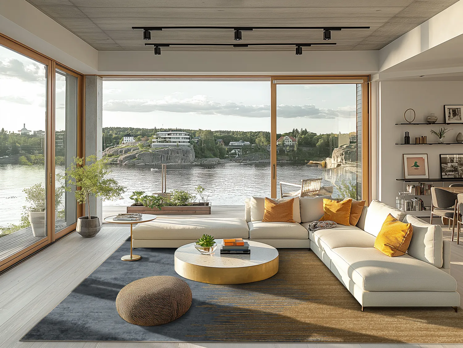 Tapete Wilton - Mileto (cinza/dourado)