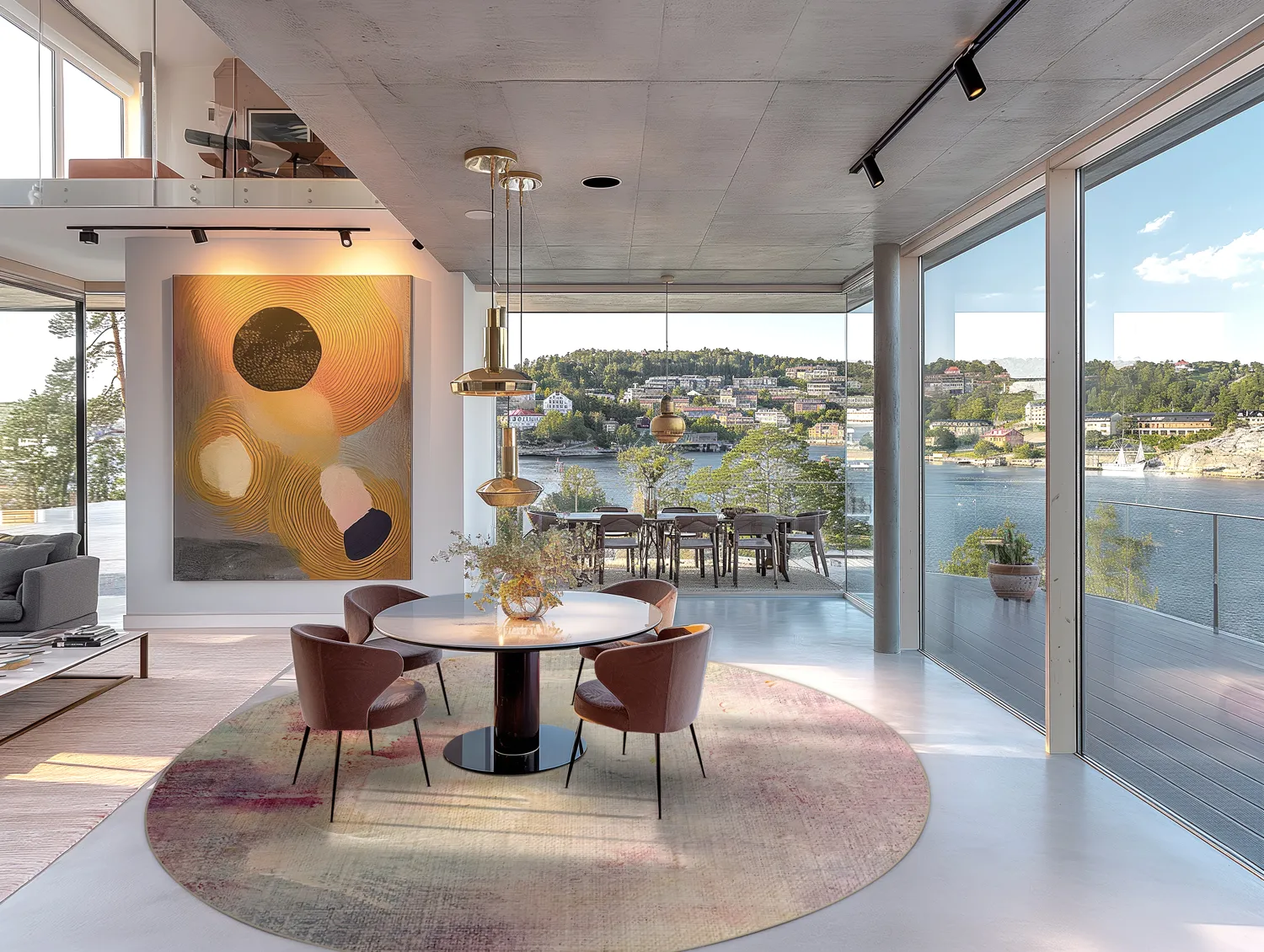 Tapete redondo - Mogoro (multicolorido)