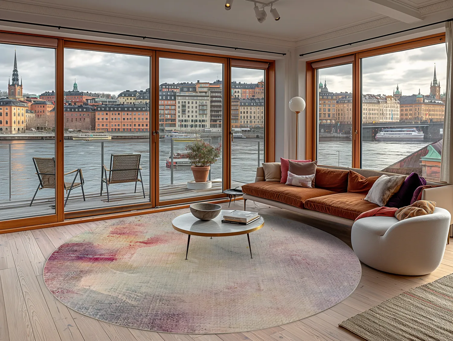 Tapete redondo - Mogoro (multicolorido)