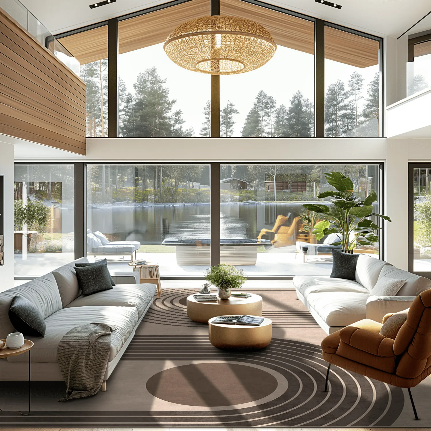 Tapete Wilton - Moudania (marrom/preto)