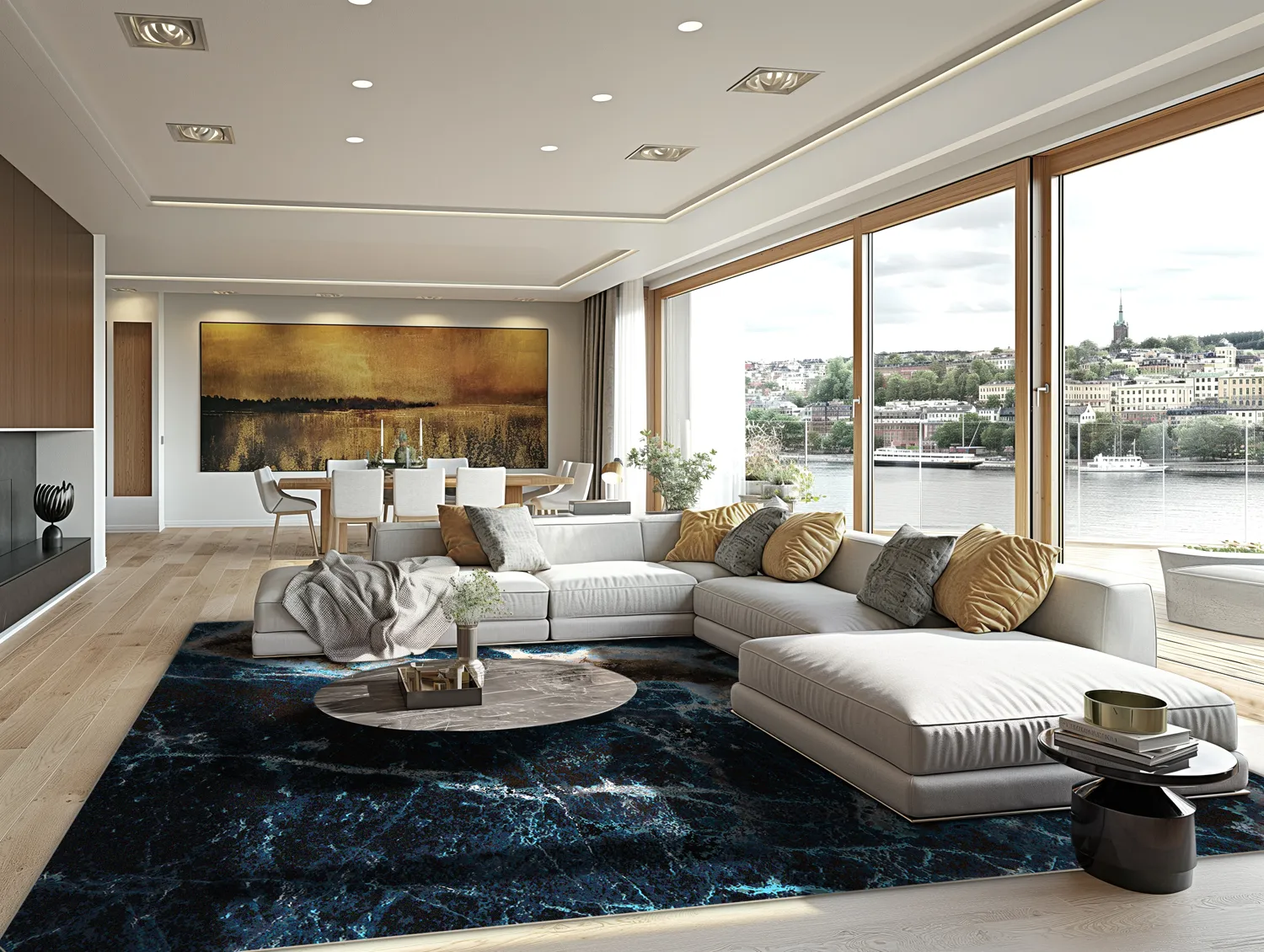 Tapete Wilton - Narbolia (azul/multicolorido)