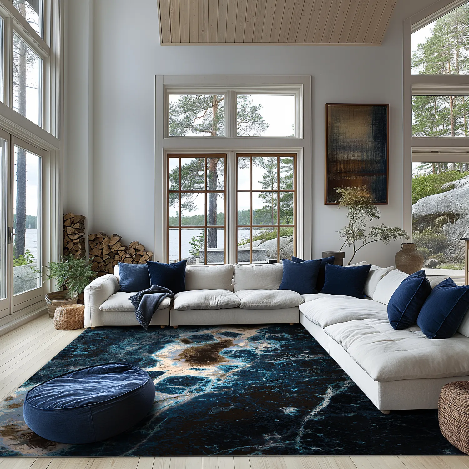 Tapete Wilton - Narbolia (azul/multicolorido)