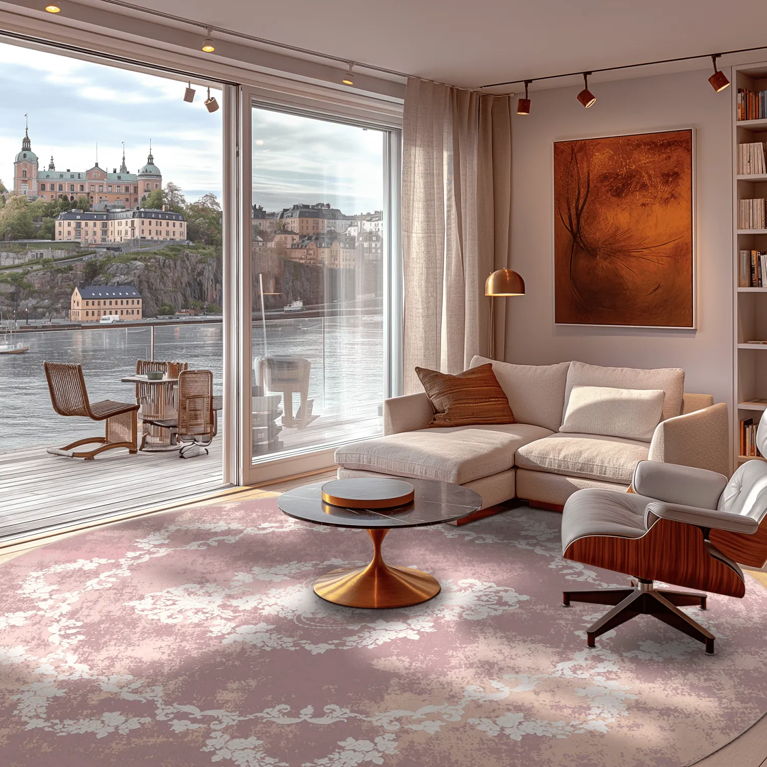 Tapete redondo - Nefta (rosa)