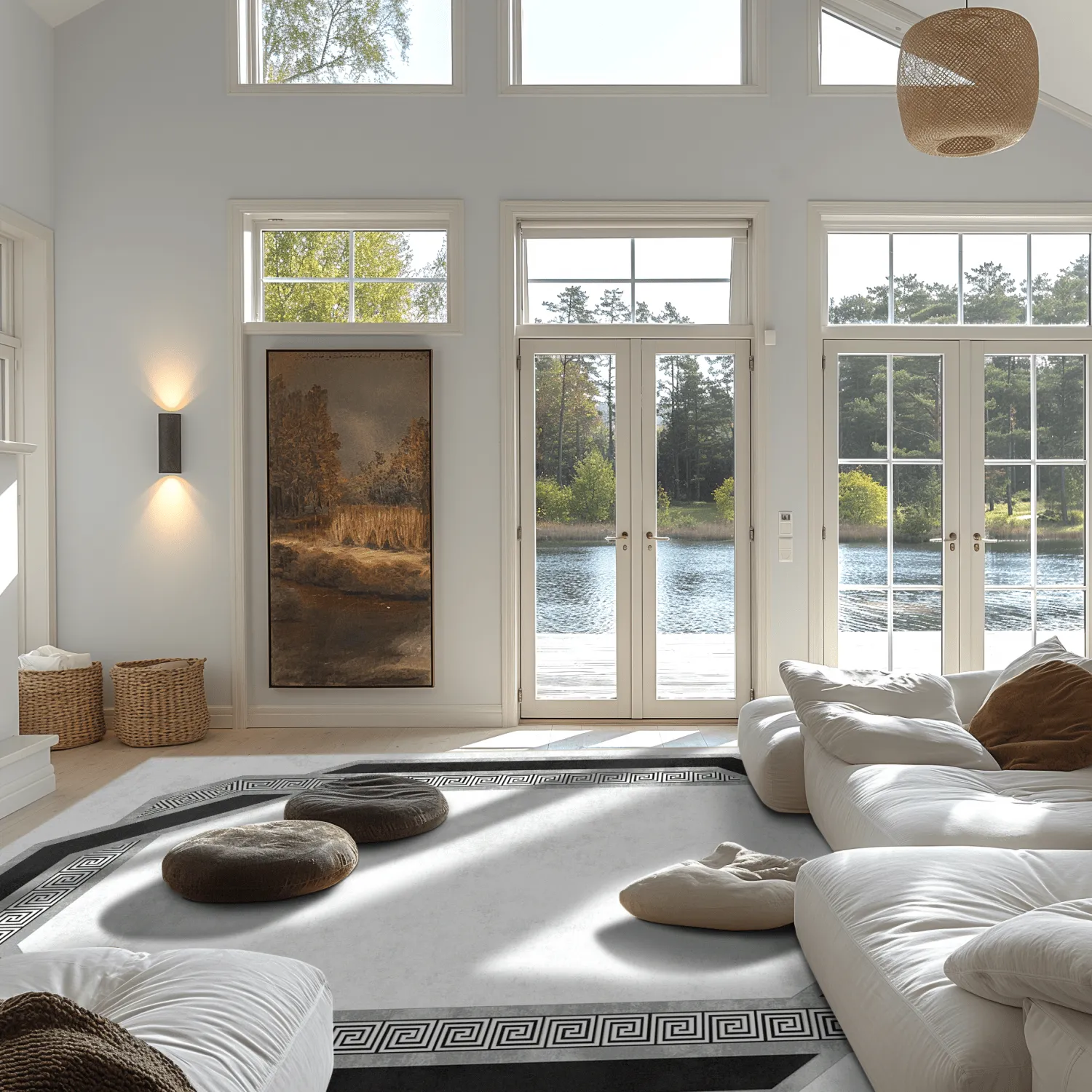 Tapete Wilton - Olympia (preto/branco)