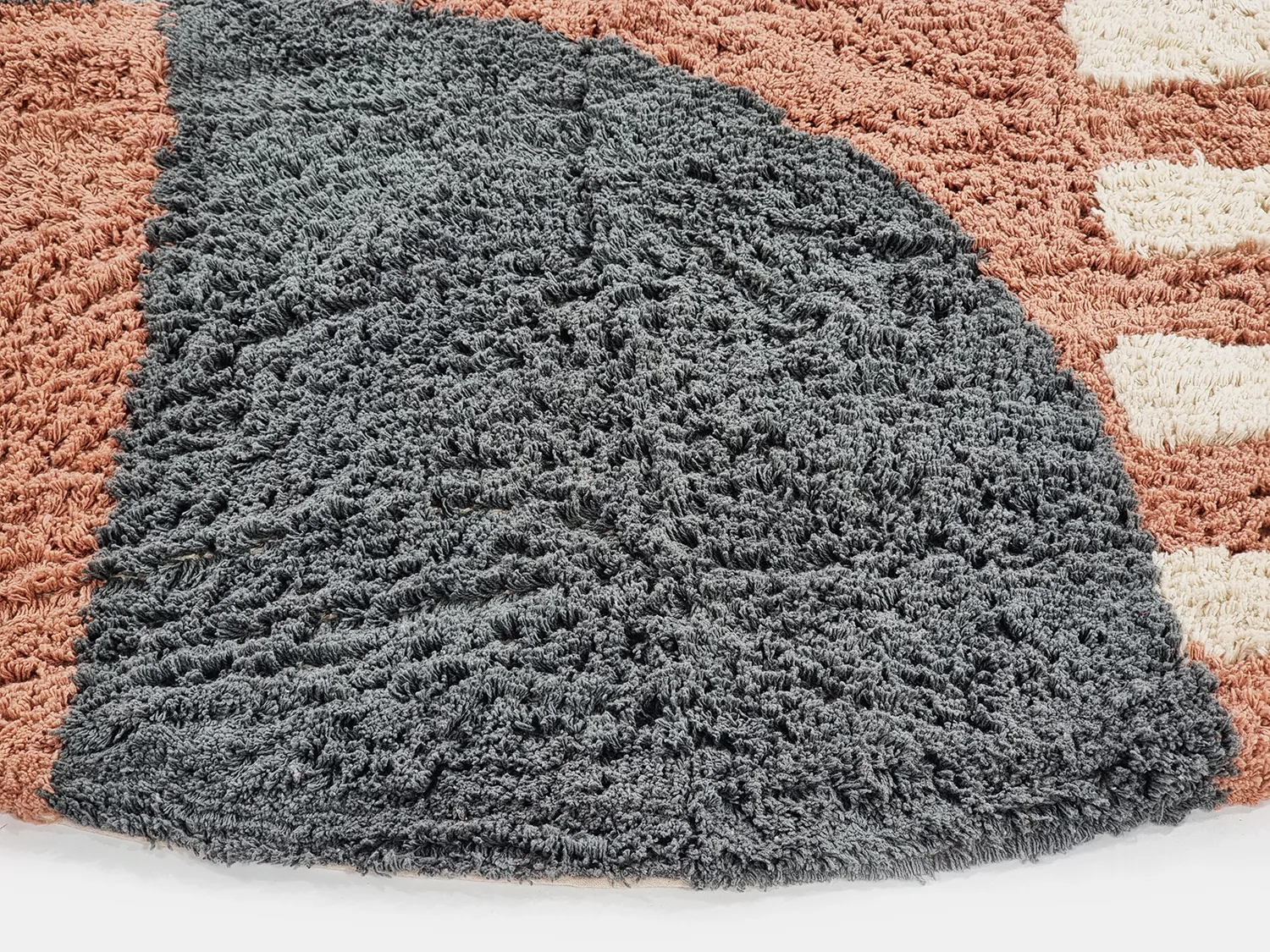 Tapete redondo - Osmery Natural Cotton Shaggy (multi)