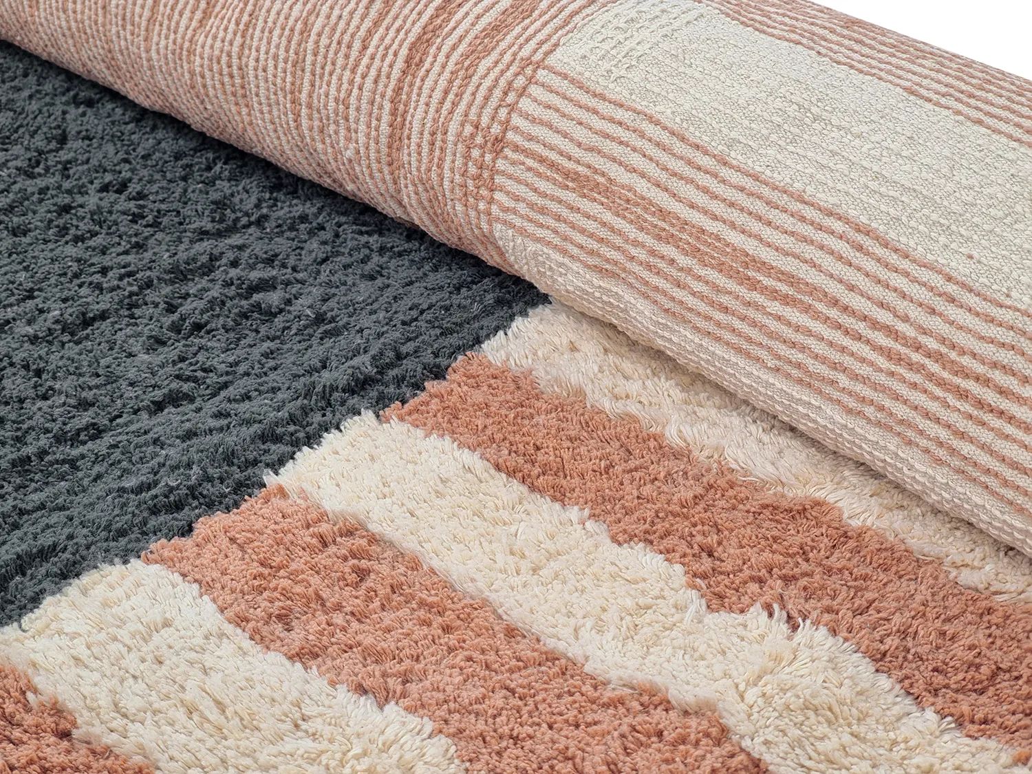 Tapete redondo - Osmery Natural Cotton Shaggy (multi)