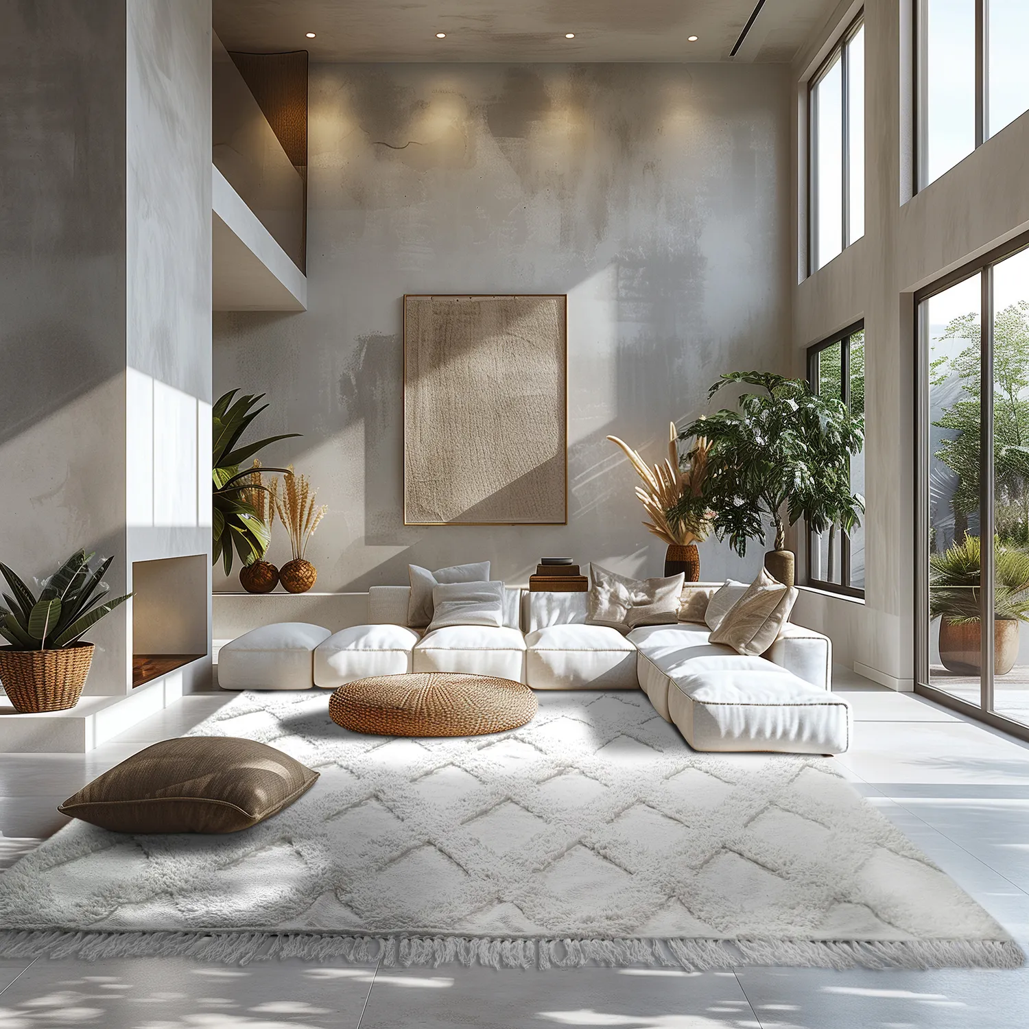 Tapetes felpudos - Pamplona Natural Cotton Shaggy (offwhite)