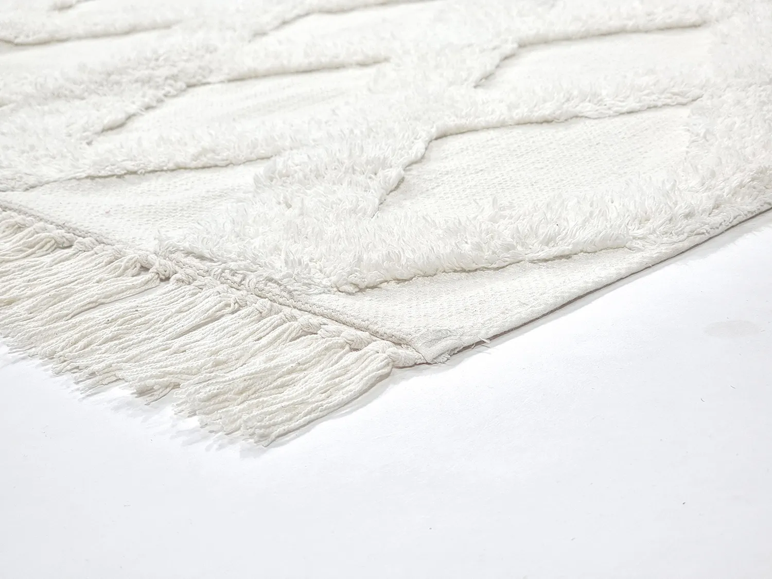 Tapetes felpudos - Pamplona Natural Cotton Shaggy (offwhite)