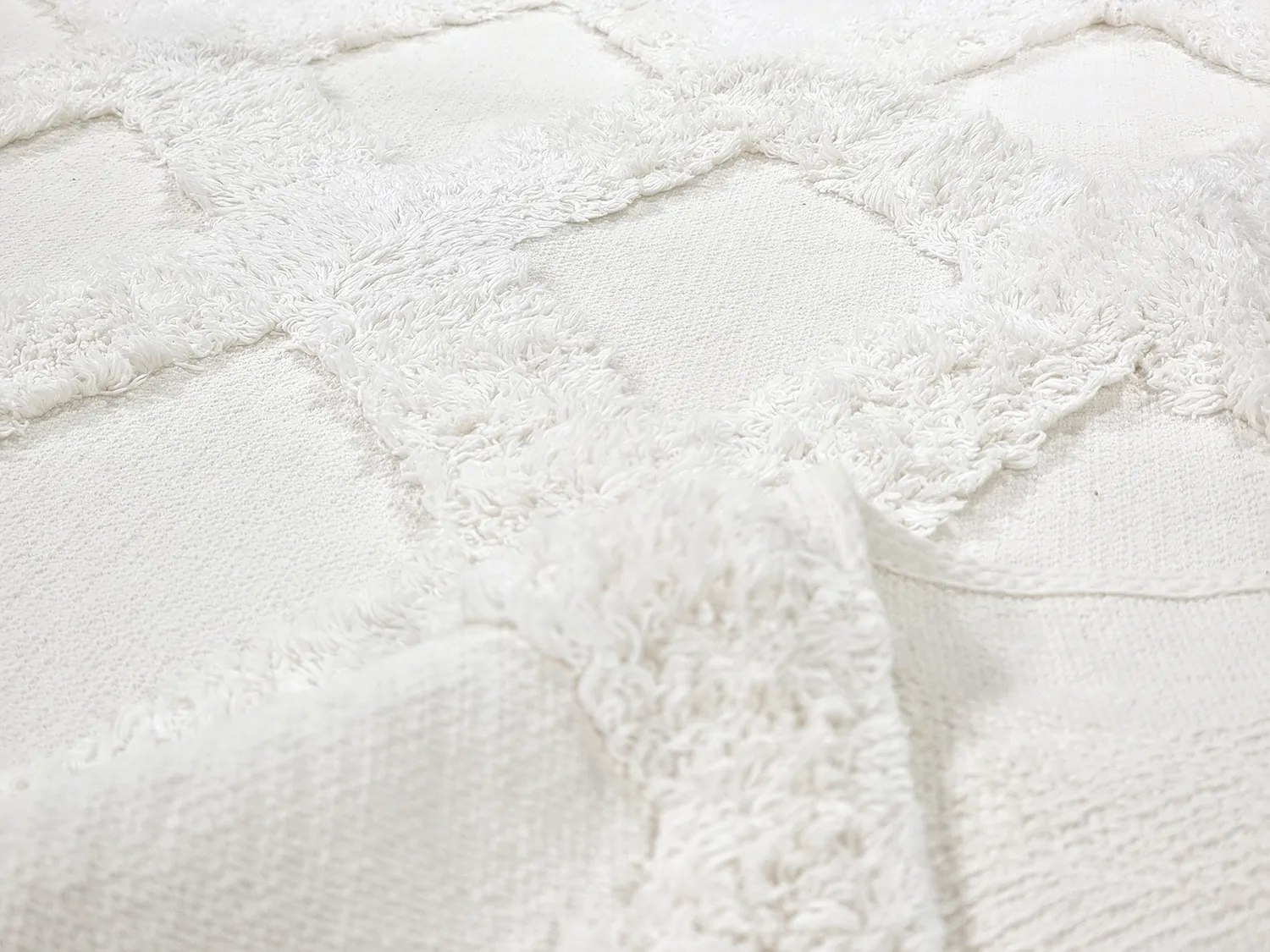 Tapete redondo - Pamplona Natural Cotton Shaggy (offwhite)