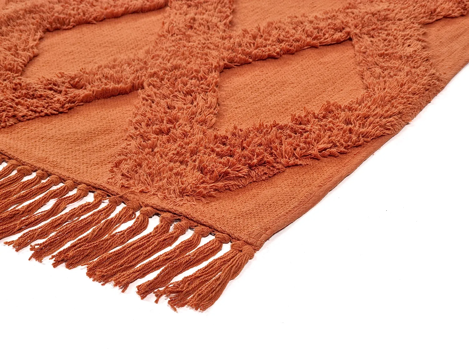 Tapetes felpudos - Pamplona Natural Cotton Shaggy (terracota)