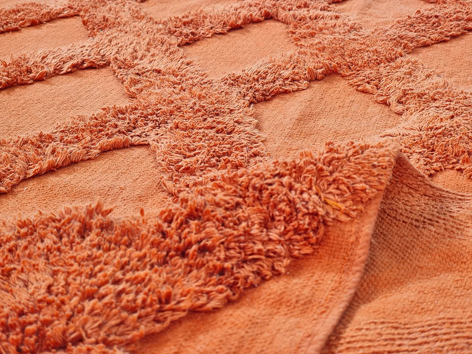 Tapetes felpudos - Pamplona Natural Cotton Shaggy (terracota)