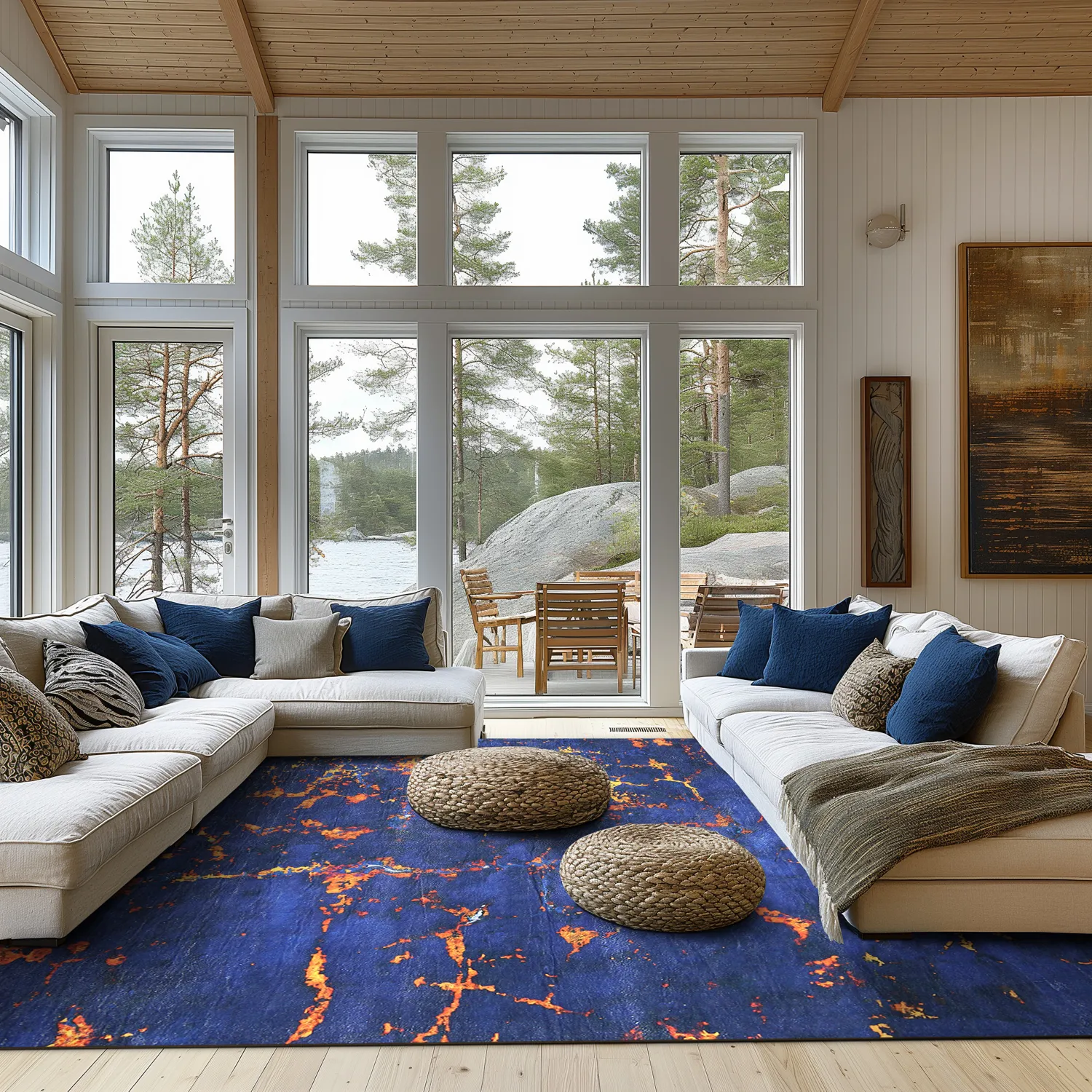 Tapete Wilton - Peralta (azul)