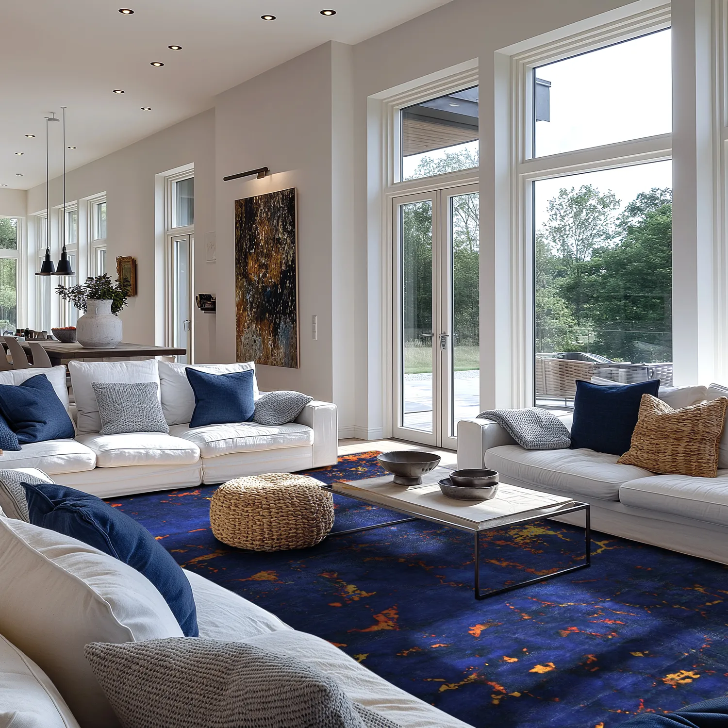 Tapete Wilton - Peralta (azul)