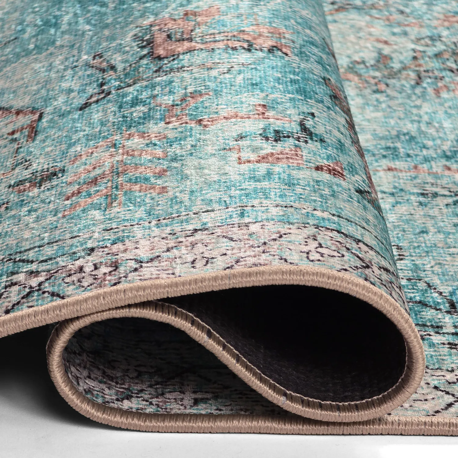 Tapete Wilton - Rosalie (azul)