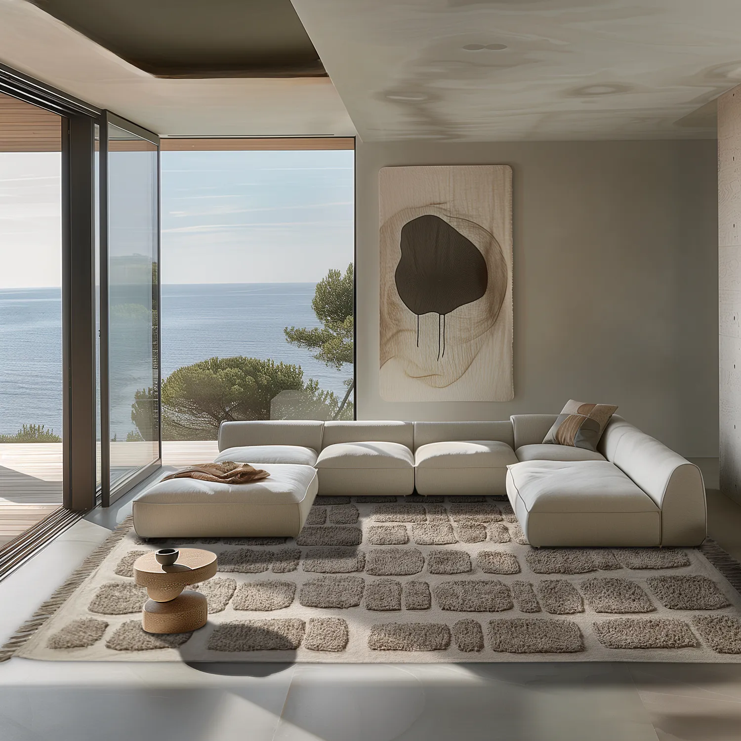 Tapetes felpudos - Salem Natural Cotton Shaggy (taupe)