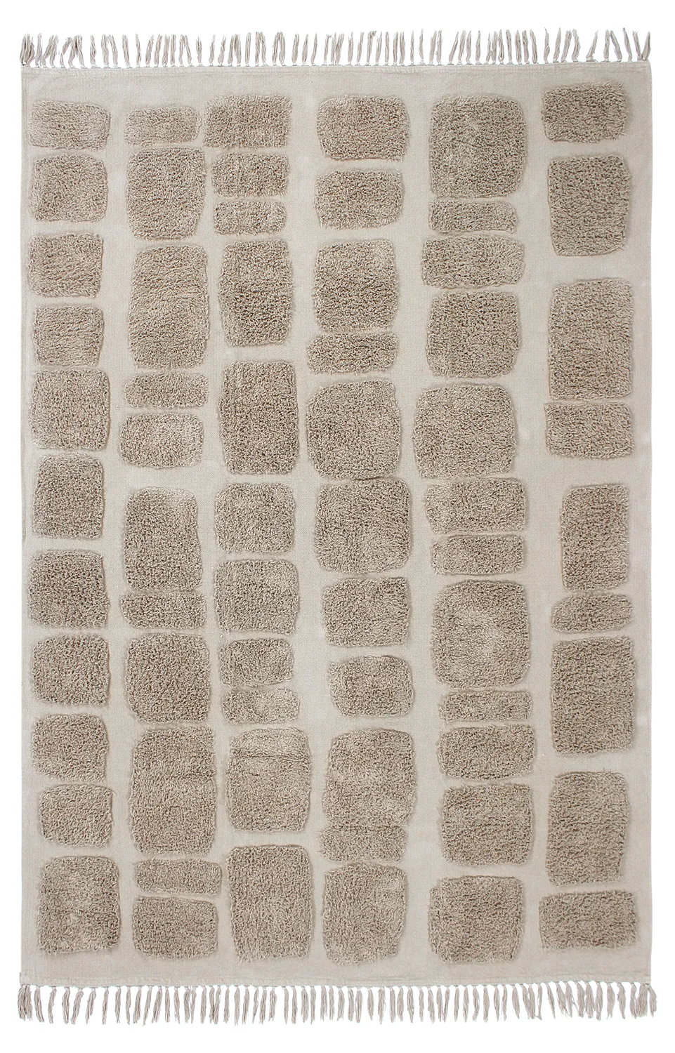 Tapetes felpudos - Salem Natural Cotton Shaggy (taupe)