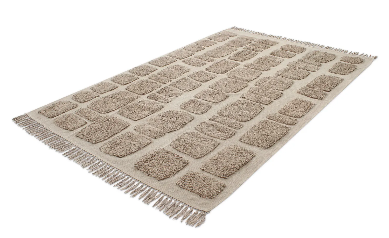 Tapetes felpudos - Salem Natural Cotton Shaggy (taupe)