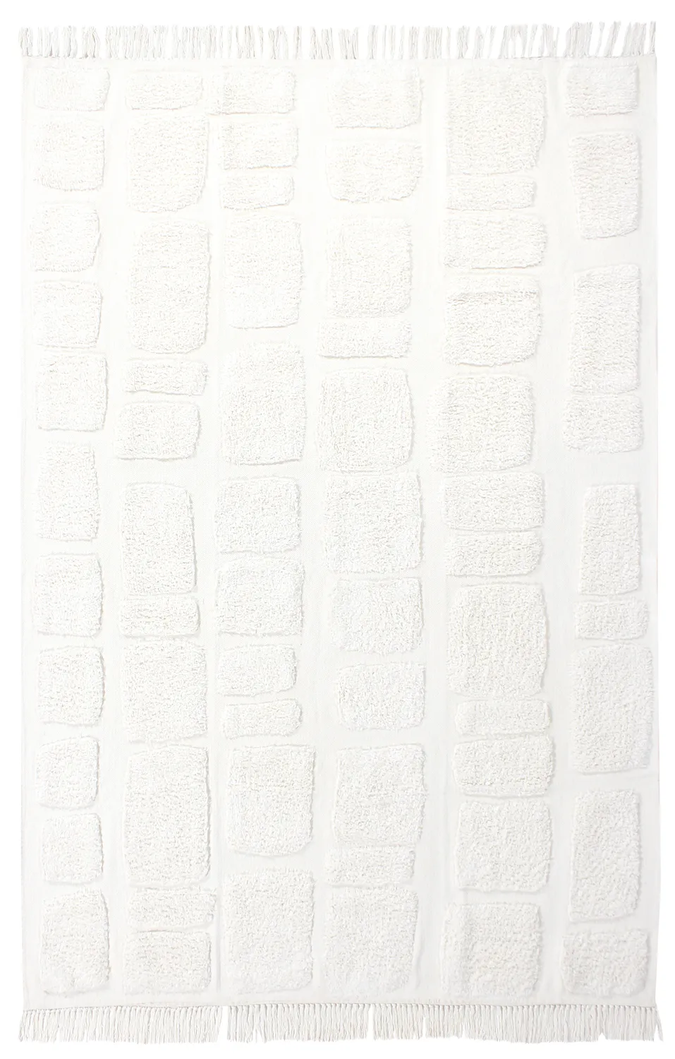 Tapetes felpudos - Salem Natural Cotton Shaggy (offwhite)