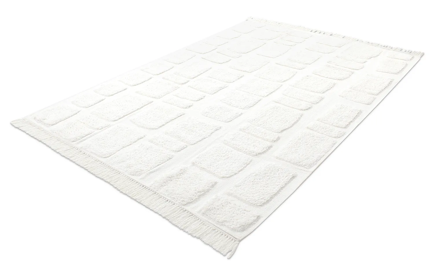 Tapetes felpudos - Salem Natural Cotton Shaggy (offwhite)