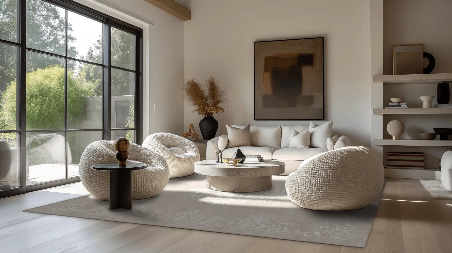 Tapete Wilton - Santi (bege/branco)