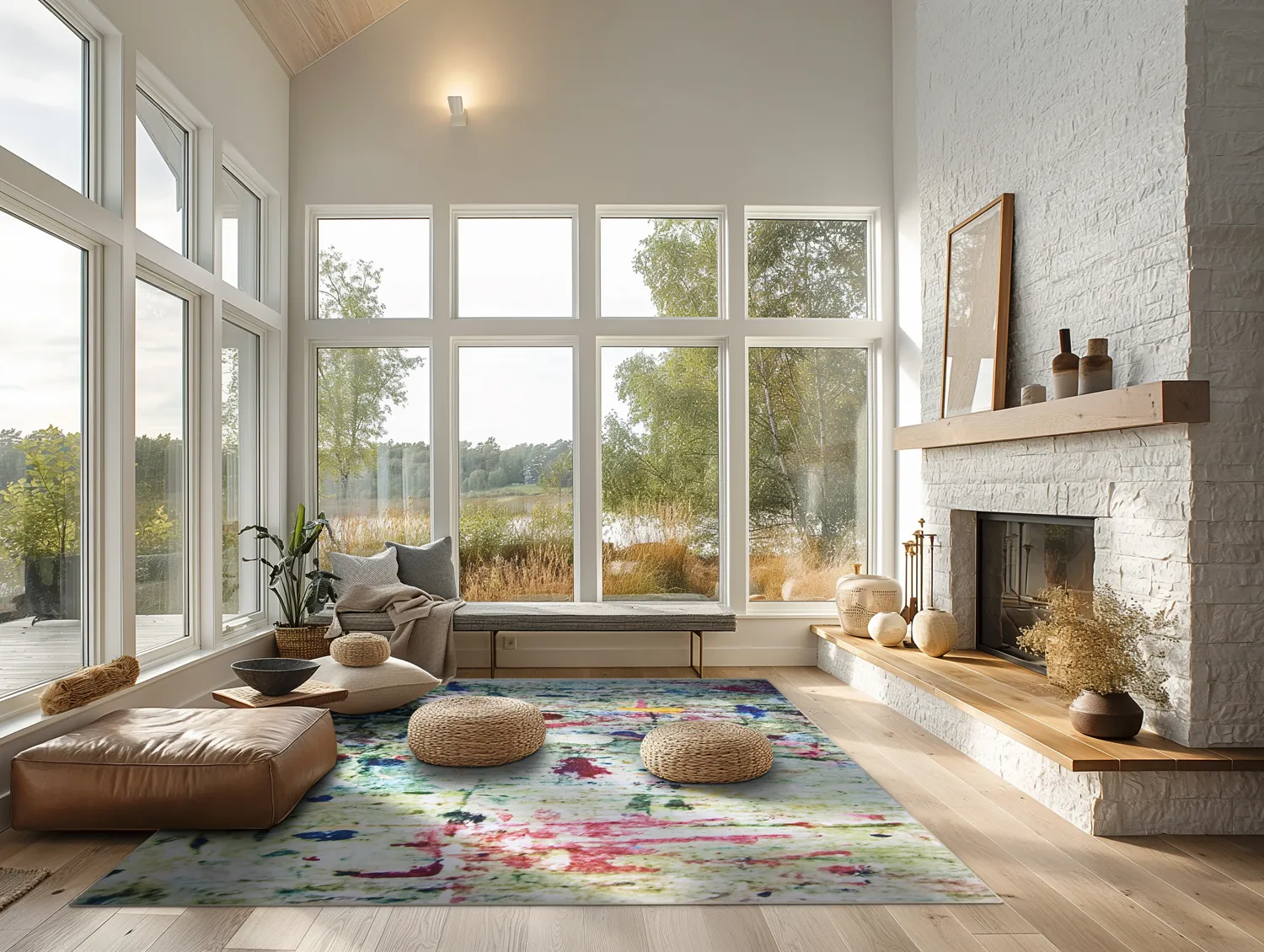 Tapete Wilton - Satriano Blur (cinza/multicolorido)