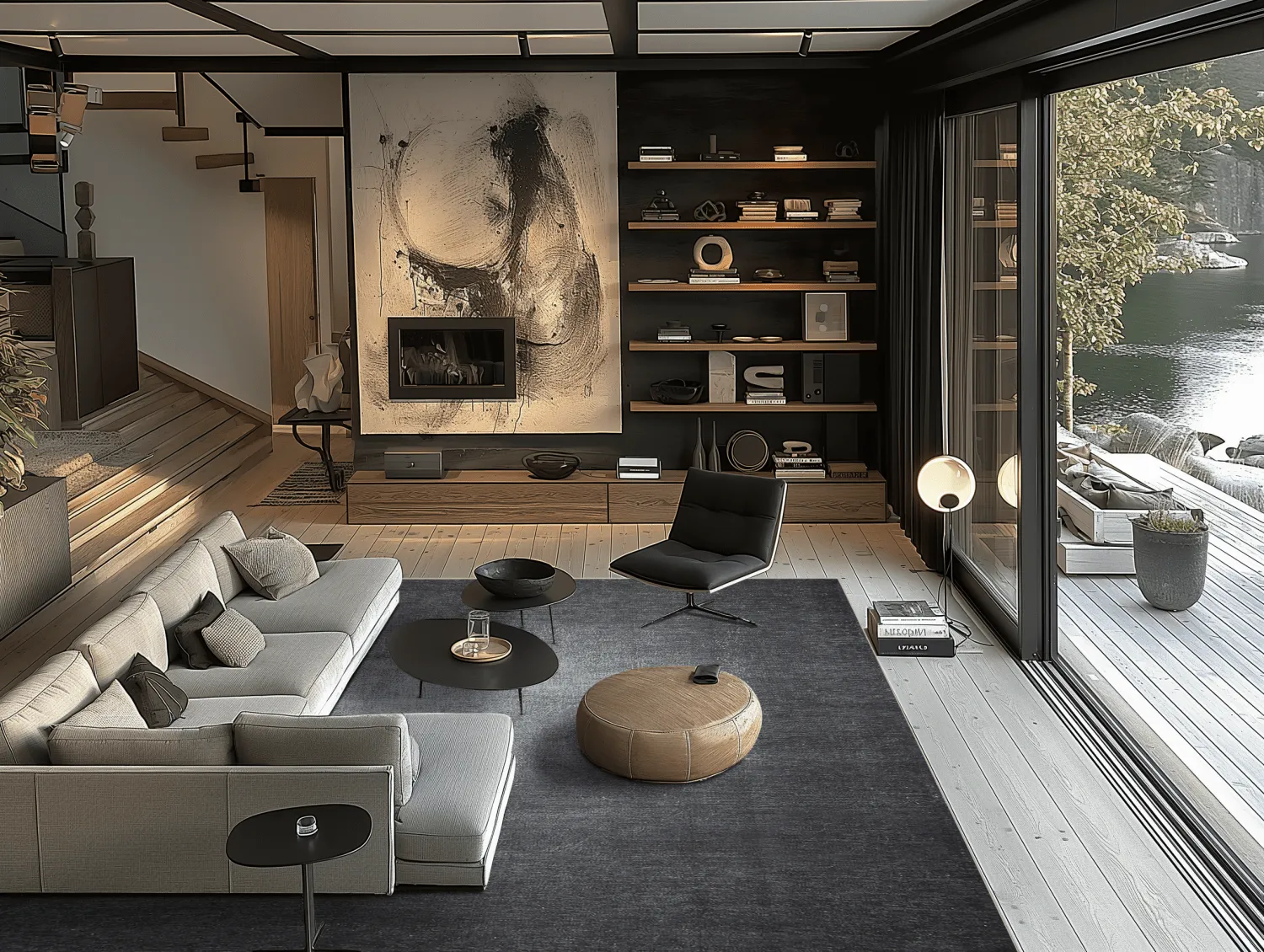 Tapete Wilton - Serifos (cinza escuro)